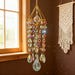 Dancing Rainbows Sun Catcher, Handmade with Crystal Prisms and Glass B