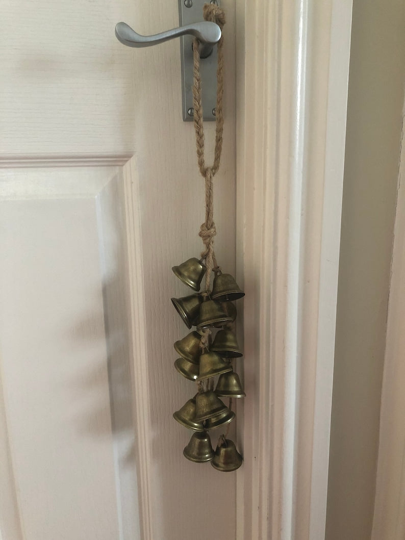 Witchbells, witch bells, door hanger, wind chime, pagan decor, witchy decoration