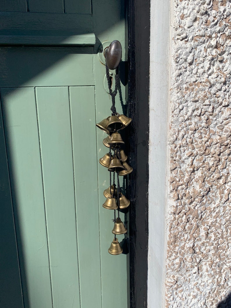 Witchbells, witch bells, door hanger, wind chime, pagan decor, witchy decoration