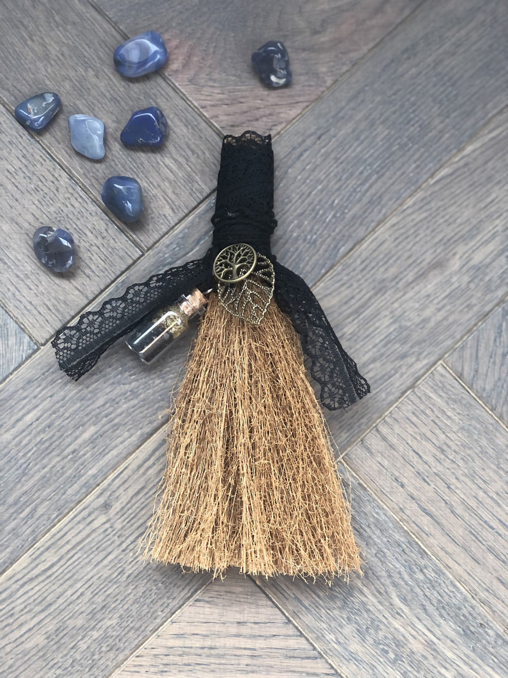 Magic Witch BellsWitch Broom, Protection Broom, Altar Broom, Cleansing Broom, Wiccan Broomstick, Magick Broom, Halloween Decor