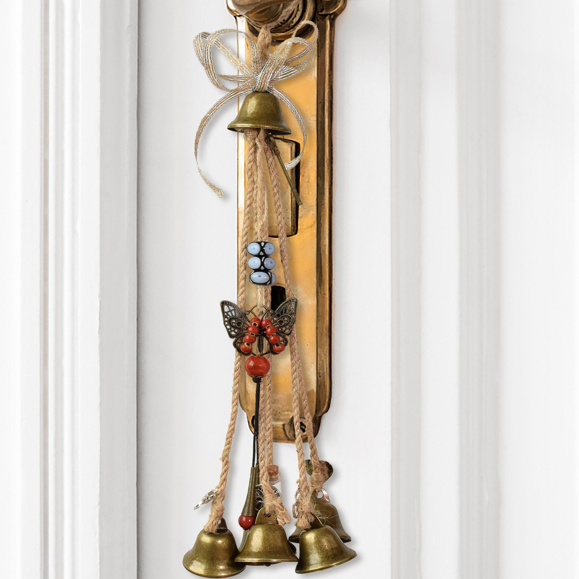 Door Protection Witch Bells, Witchy Gift, Door Bells, Witch Decor Bells for Doorknob Hanger, Witchcraft Door Bells, Housewarming Gifts