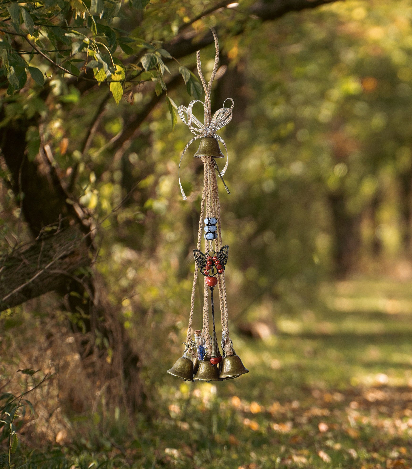 Door Protection Witch Bells, Witchy Gift, Door Bells, Witch Decor Bells for Doorknob Hanger, Witchcraft Door Bells, Housewarming Gifts