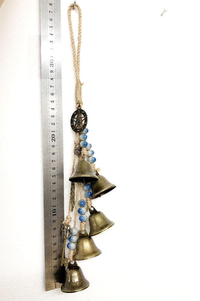 Witch Craft, Pagan Decor, Witches Bell for Door for Protection, Witchy Gifts for Her, Bells Door Hanging, Housewarming Gifts, Ward Gifts