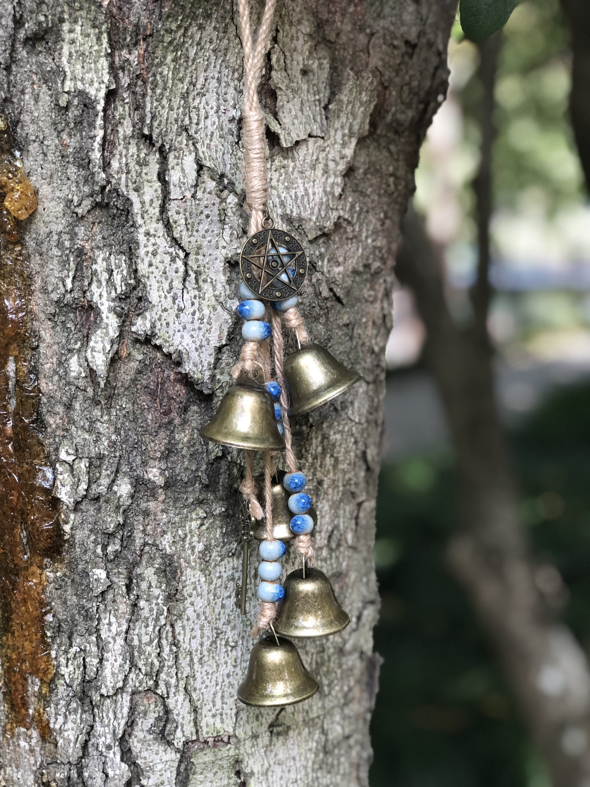 Witch Craft, Pagan Decor, Witches Bell for Door for Protection, Witchy Gifts for Her, Bells Door Hanging, Housewarming Gifts, Ward Gifts