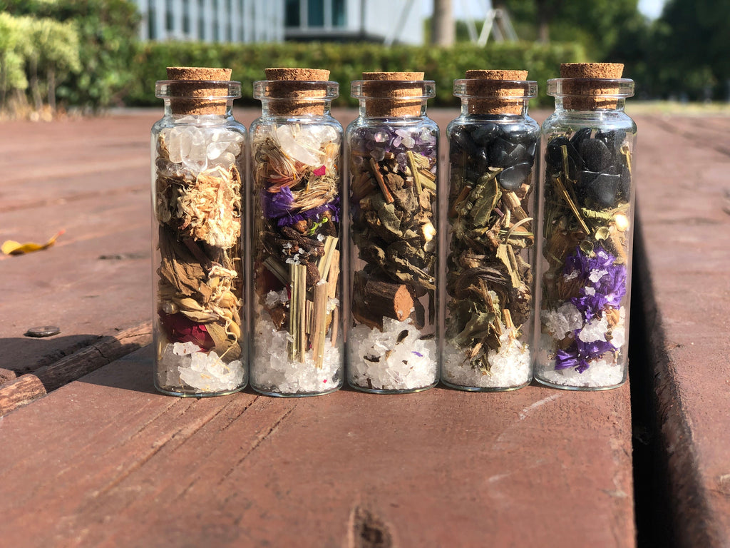 Protection Spell Bottles, Healing Bottles, Spell Jars,  Witch Bottle, Altar Decor, Bottle Spells, Magic Jar, Witchy Decor, Altar Supplies