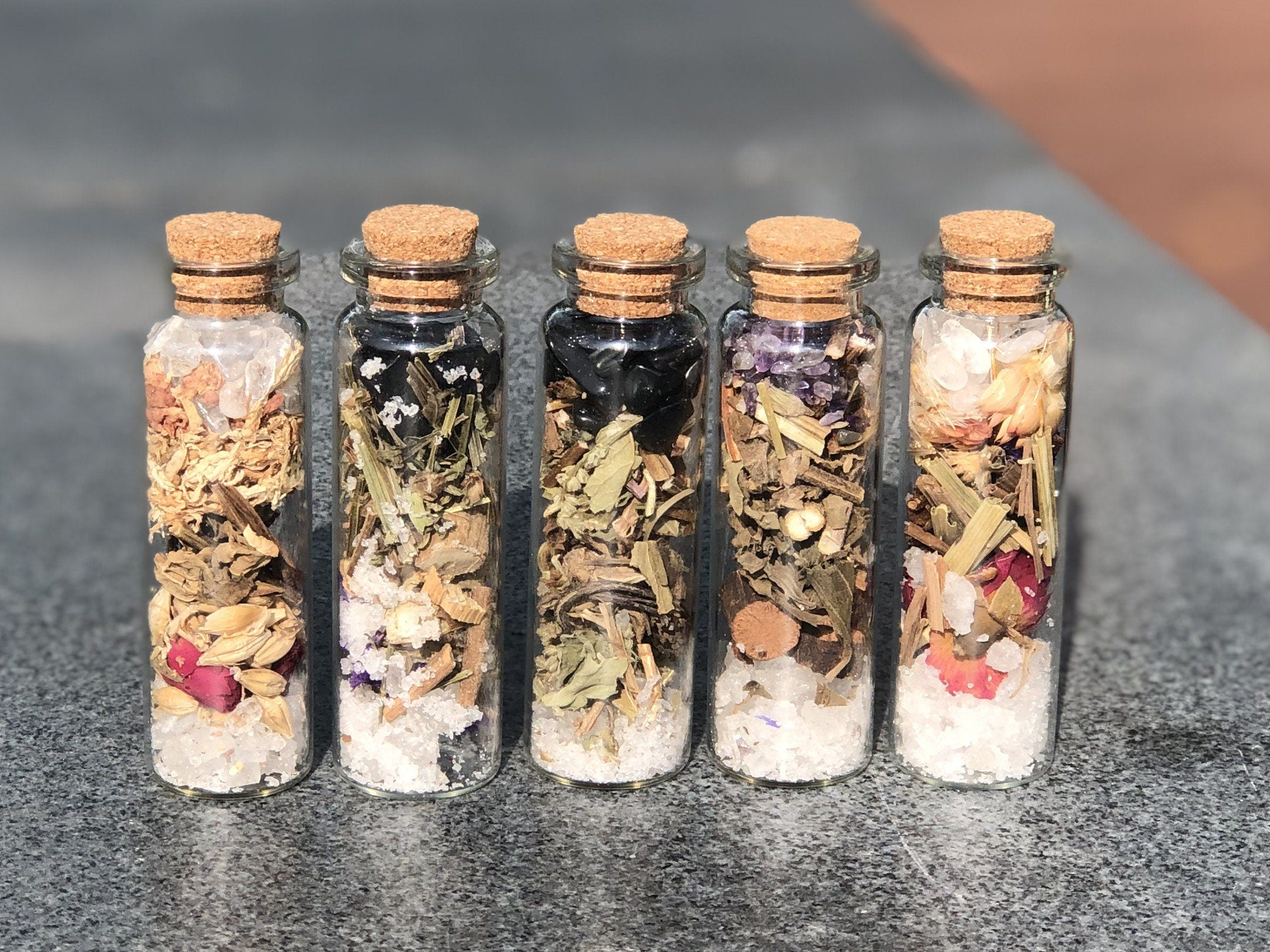 Protection Spell Bottles, Healing Bottles, Spell Jars,  Witch Bottle, Altar Decor, Bottle Spells, Magic Jar, Witchy Decor, Altar Supplies