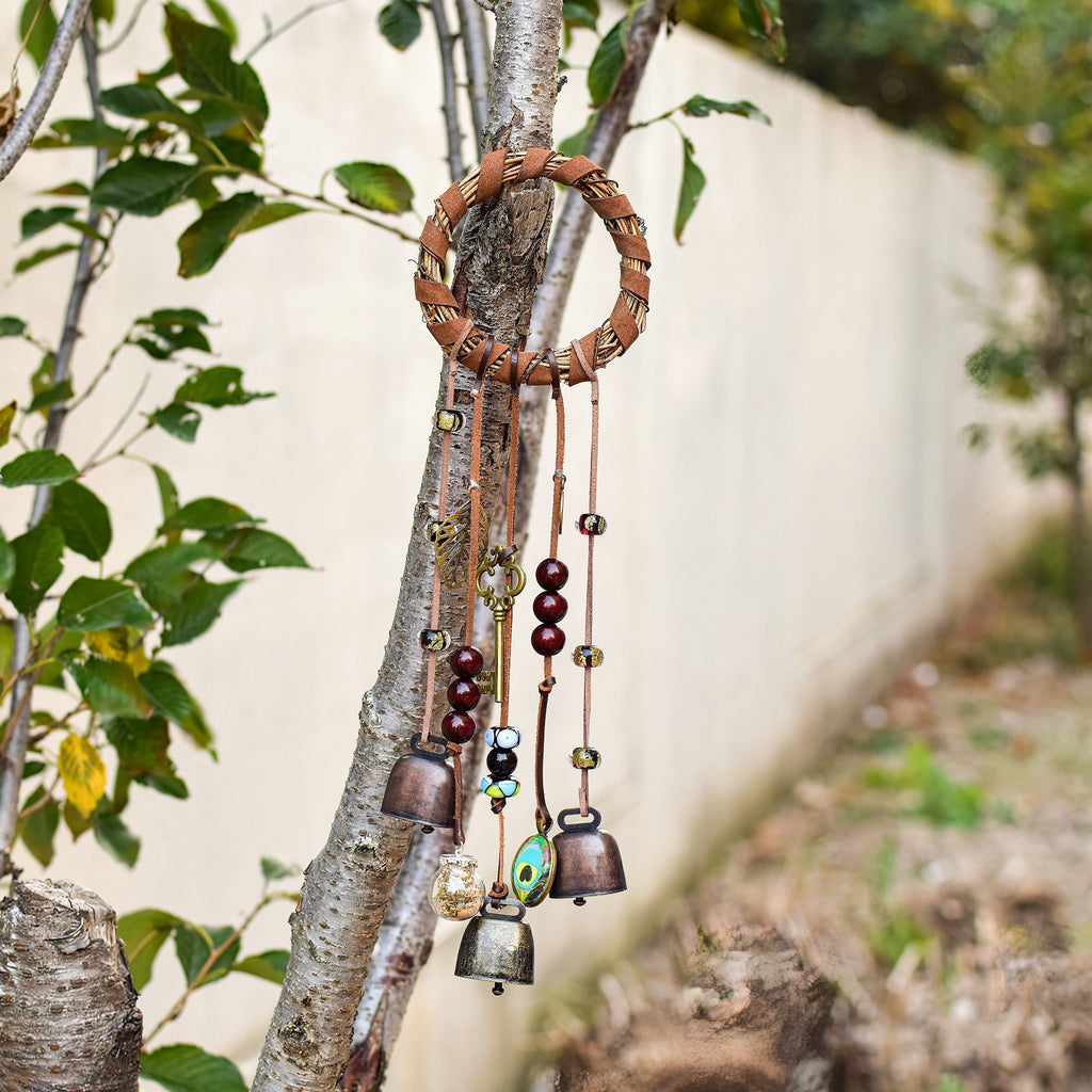 Bells Hanging for Front Door, Witch Bells, Protection Bells, Banish Negativity, Witchy Decor, Handmade New Home Gifts