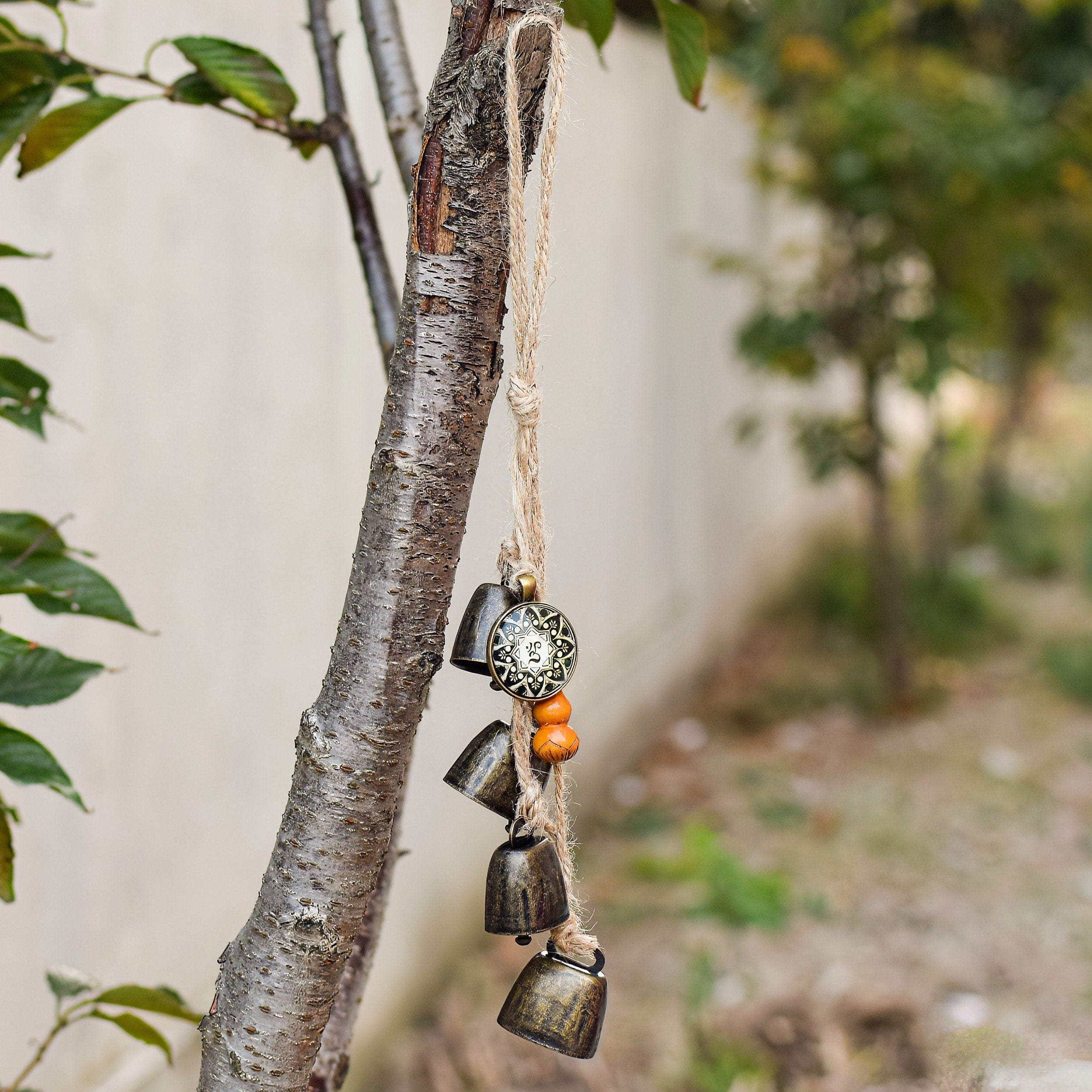 Pagan Bells, Witches Bells, Brass Bells, Witch Decor, Spiritual Ward Protection, Blessings Bells, Door bells, Witch Gift, Housewarming Gifts