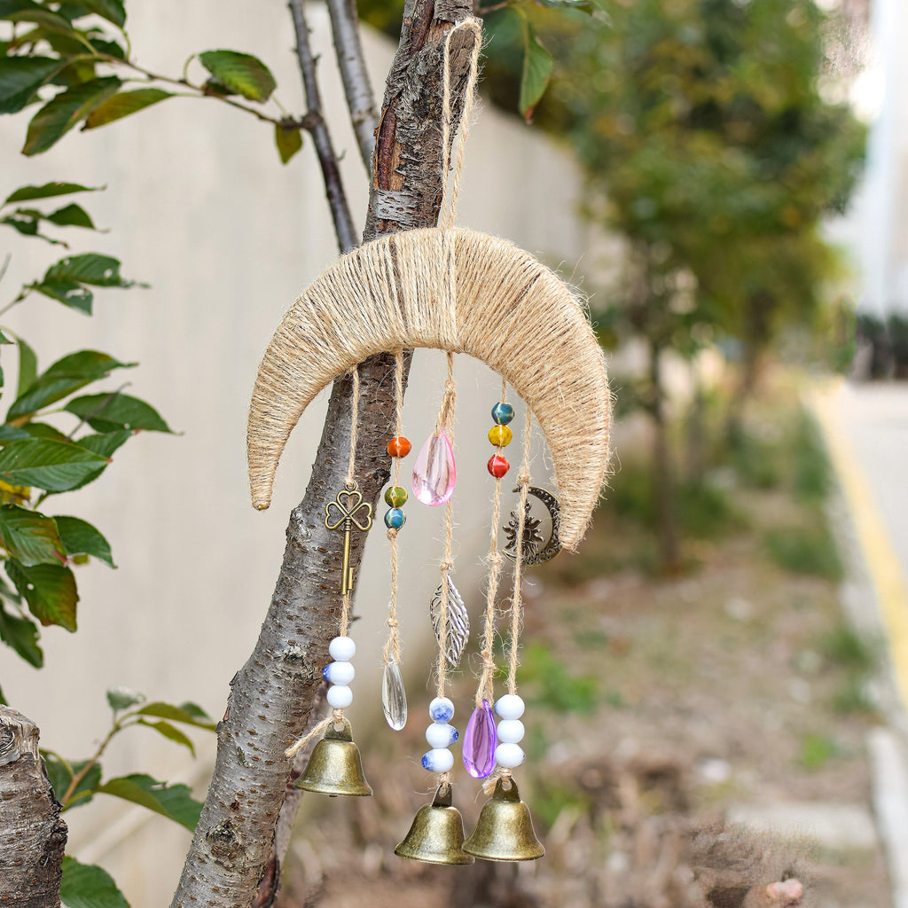 Moon Witch's Bells, Spiritual Witch's Bells, Wards Gifts, Harmony Protection Bells, Door Bells, Witchy Bells, Home Protection Decor