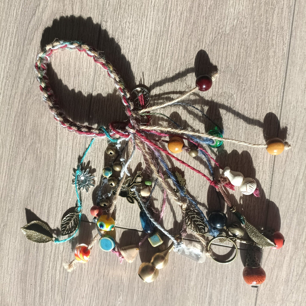 Hand-Woven Witch's Bells, Witch's Bells for Door Knob, Protection Bells for Your Rearview Mirror, Home Protection Bells, Housewarming Gifts