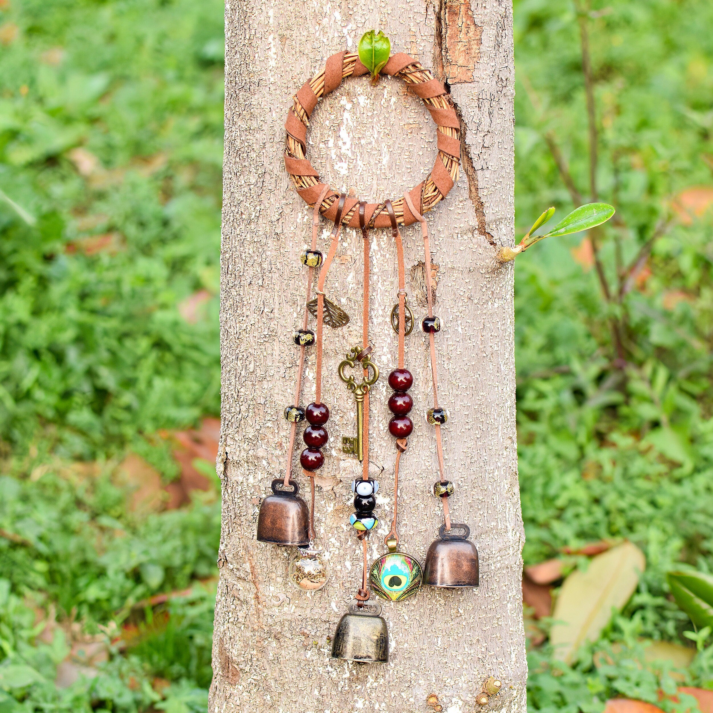 Bells Hanging for Front Door, Witch Bells, Protection Bells, Banish Negativity, Witchy Decor, Handmade New Home Gifts