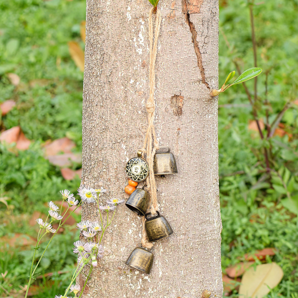 Pagan Bells, Witches Bells, Brass Bells, Witch Decor, Spiritual Ward Protection, Blessings Bells, Door bells, Witch Gift, Housewarming Gifts