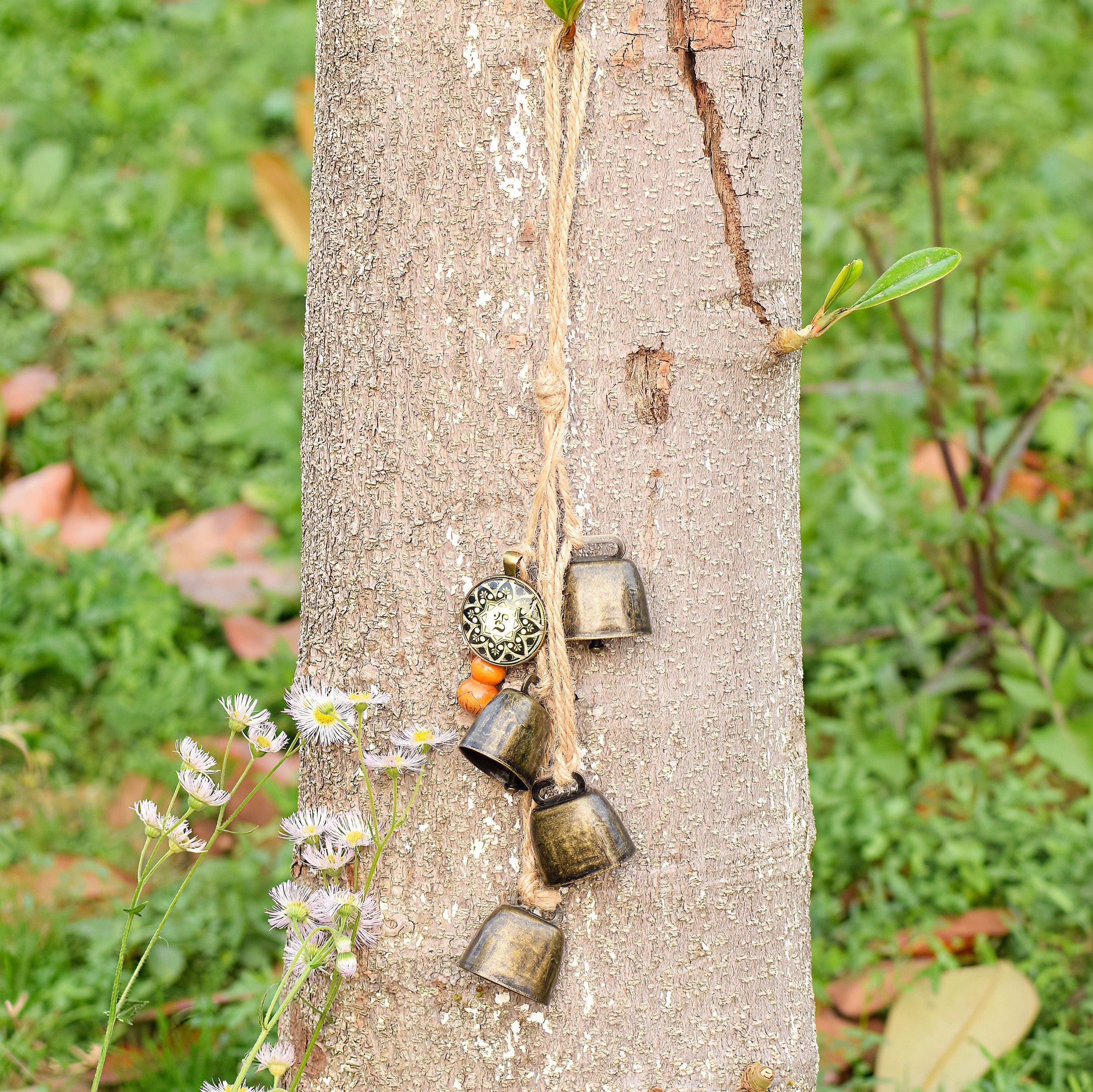 Pagan Bells, Witches Bells, Brass Bells, Witch Decor, Spiritual Ward Protection, Blessings Bells, Door bells, Witch Gift, Housewarming Gifts