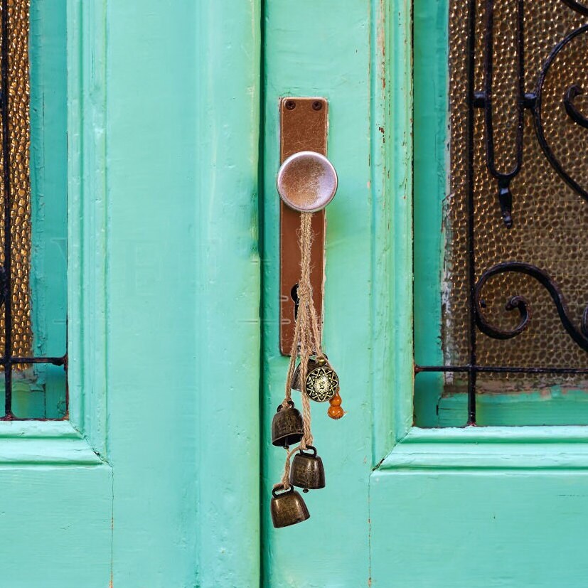 Pagan Bells, Witches Bells, Brass Bells, Witch Decor, Spiritual Ward Protection, Blessings Bells, Door bells, Witch Gift, Housewarming Gifts