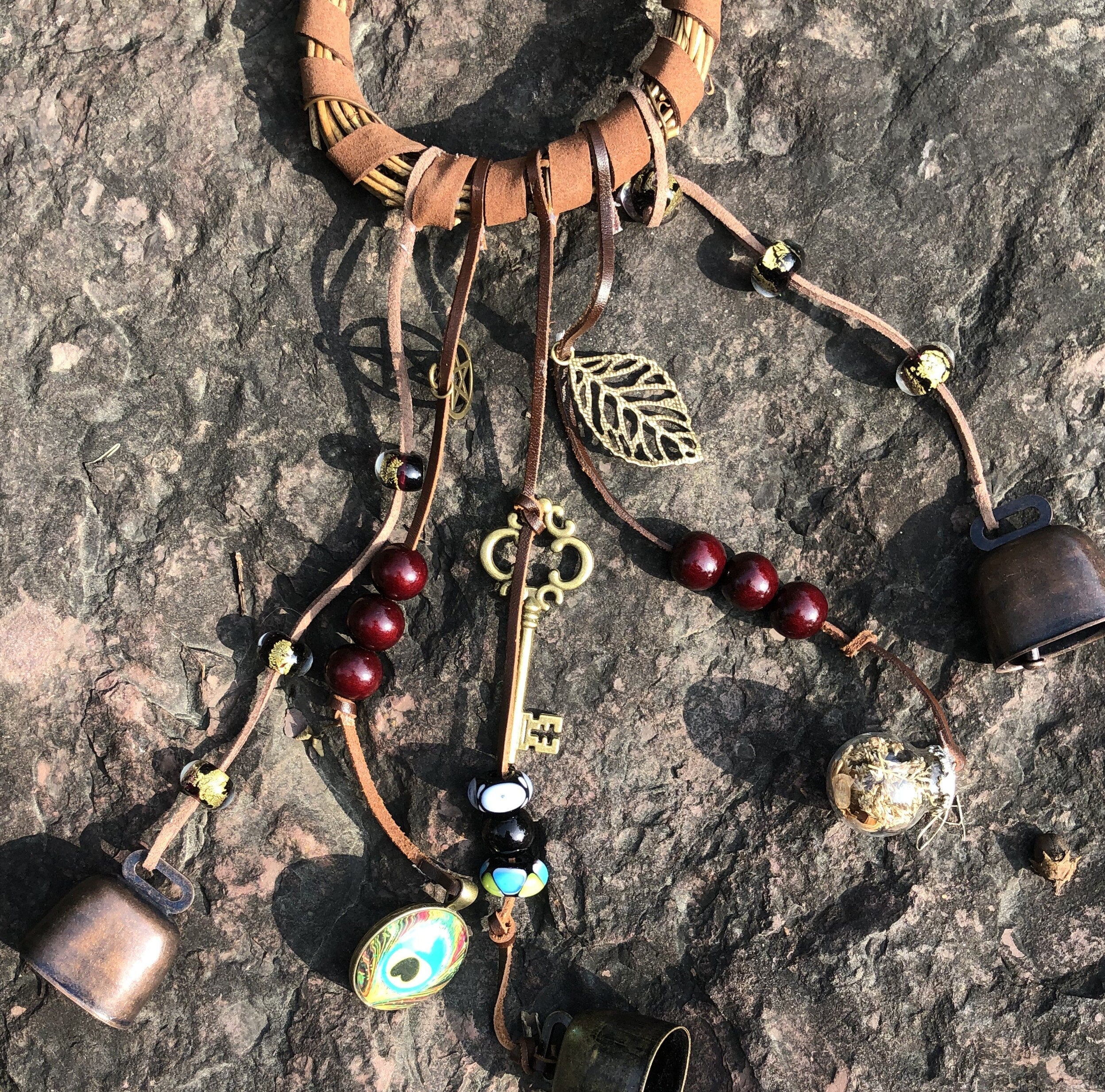 Bells Hanging for Front Door, Witch Bells, Protection Bells, Banish Negativity, Witchy Decor, Handmade New Home Gifts