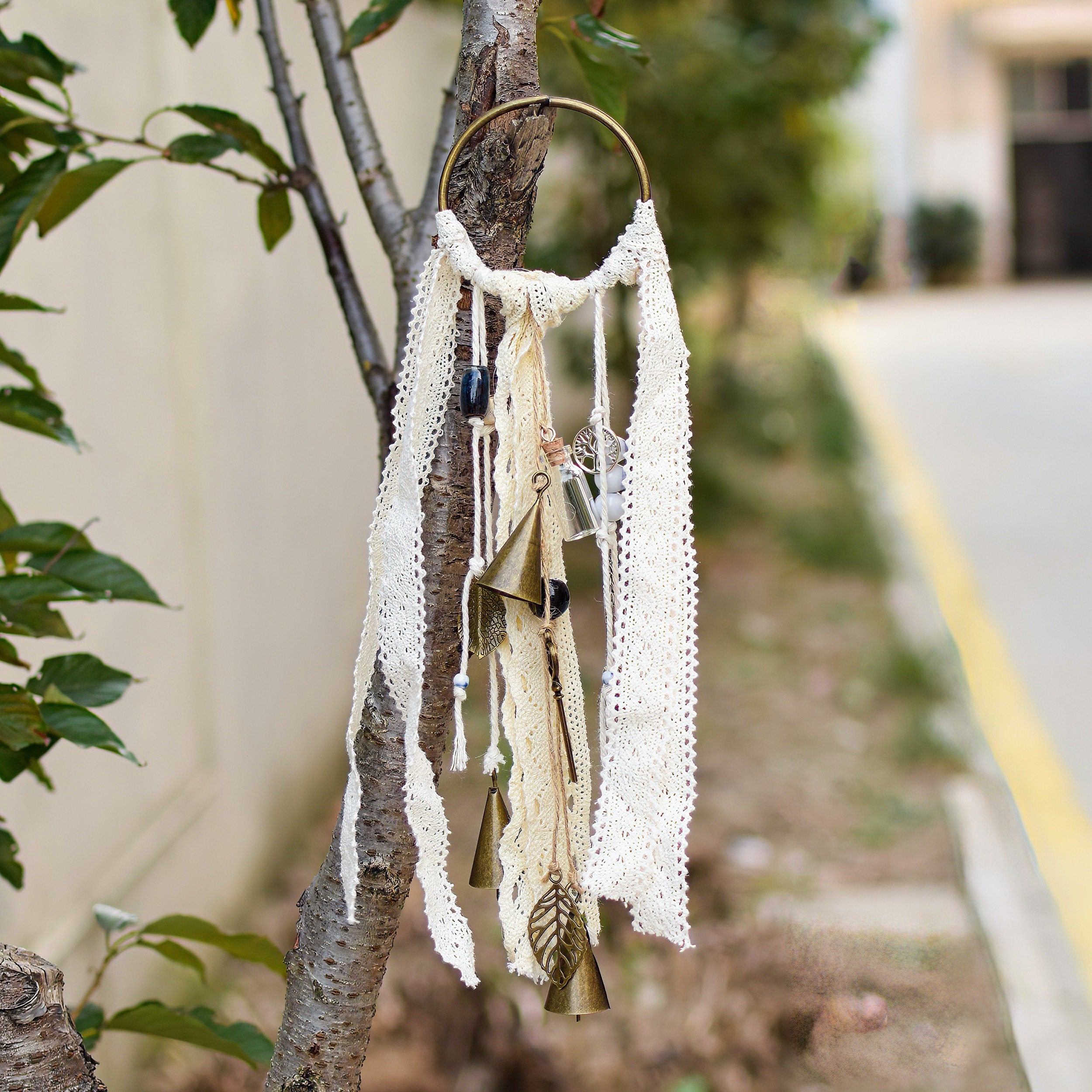 Protection Bell for Doorknob Hanger, Vintage Gothic Witch Bells, Door Bells, Warding, Spell Bells, New Home Gift for Home Protection