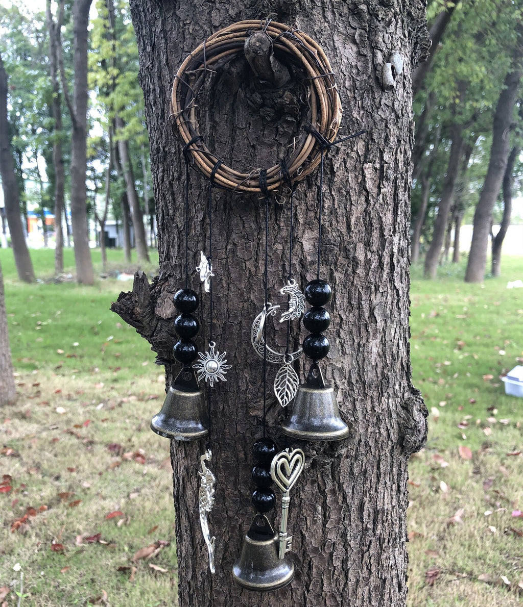 Front Door Protection Bells, Handmade Wicca Witch Bells, Witchy Things, Witch Bell, Witchcraft Supplies Housewarming Gifts, New Home Decor