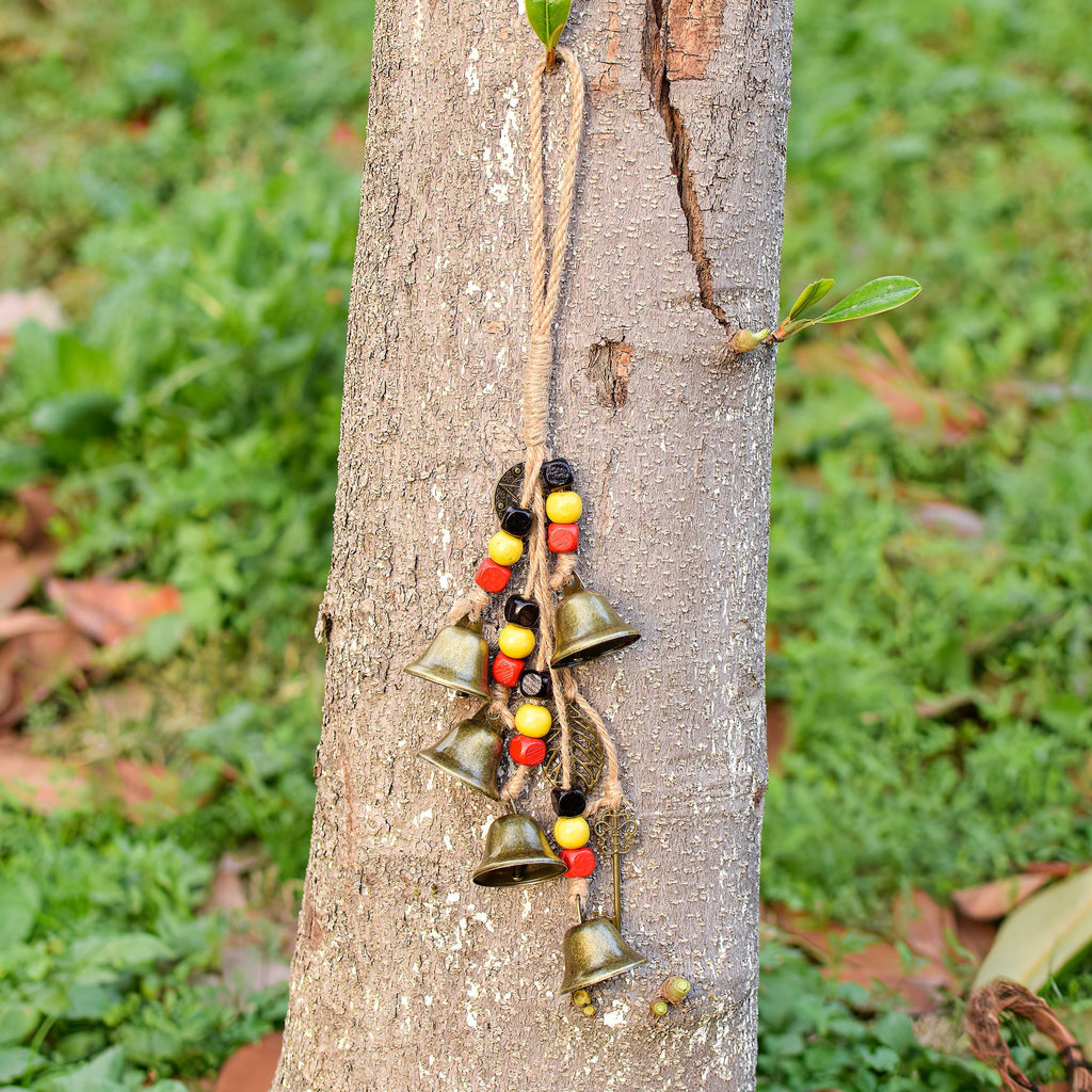 Garden Patio Magic Bells, Rustic Bells, Home Protection Bells, Witch Bells for Attracts Positive and Drive Out Negative, Housewarming Gifts
