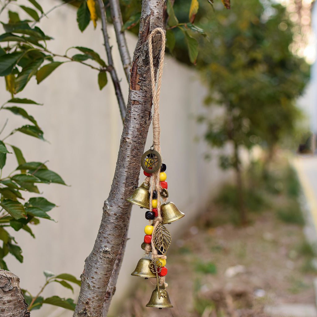 Garden Patio Magic Bells, Rustic Bells, Home Protection Bells, Witch Bells for Attracts Positive and Drive Out Negative, Housewarming Gifts