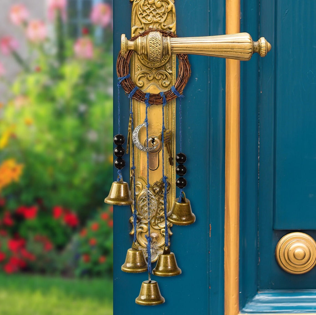 Front Door Hanging Bells, Witch Door Hanging with Protection Bells, Door on Bell, Home Protection Gift, Spirit Protection, Housewarming Gift