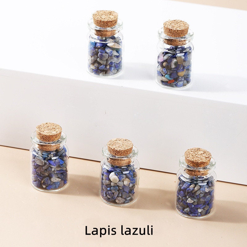 Bottle of Crystal Shards, Natural Crystal Chips, Wishing Jar, Fairy Jar, Healing Crystals, Spirituality, Chakra Crystals, Metaphysical Stone