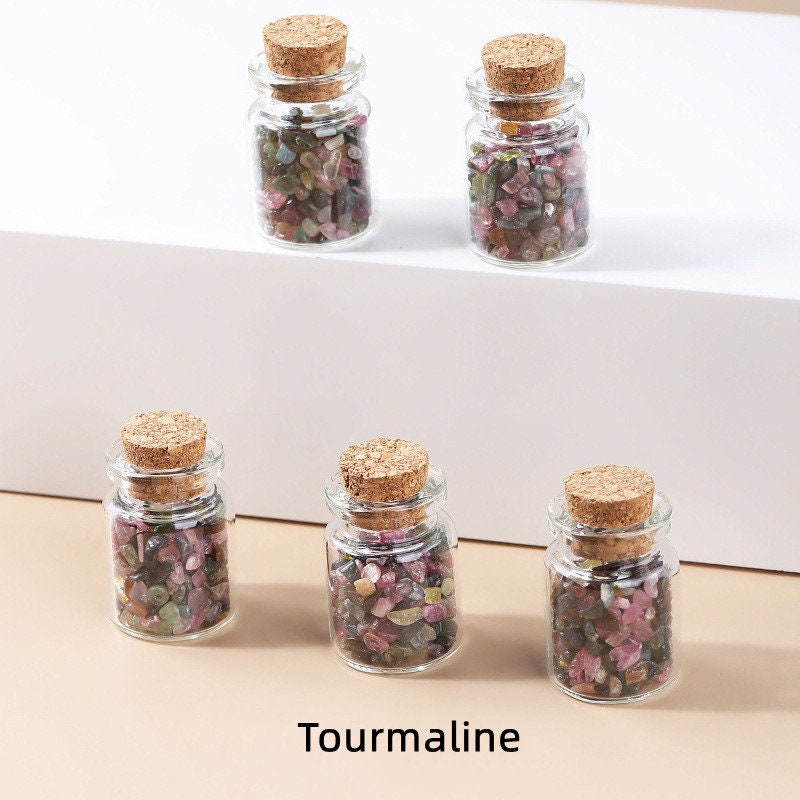 Bottle of Crystal Shards, Natural Crystal Chips, Wishing Jar, Fairy Jar, Healing Crystals, Spirituality, Chakra Crystals, Metaphysical Stone