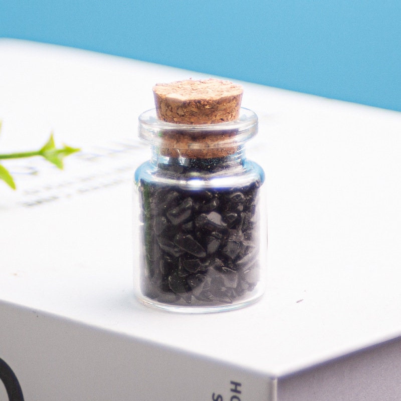 Bottle of Crystal Shards, Natural Crystal Chips, Wishing Jar, Fairy Jar, Healing Crystals, Spirituality, Chakra Crystals, Metaphysical Stone