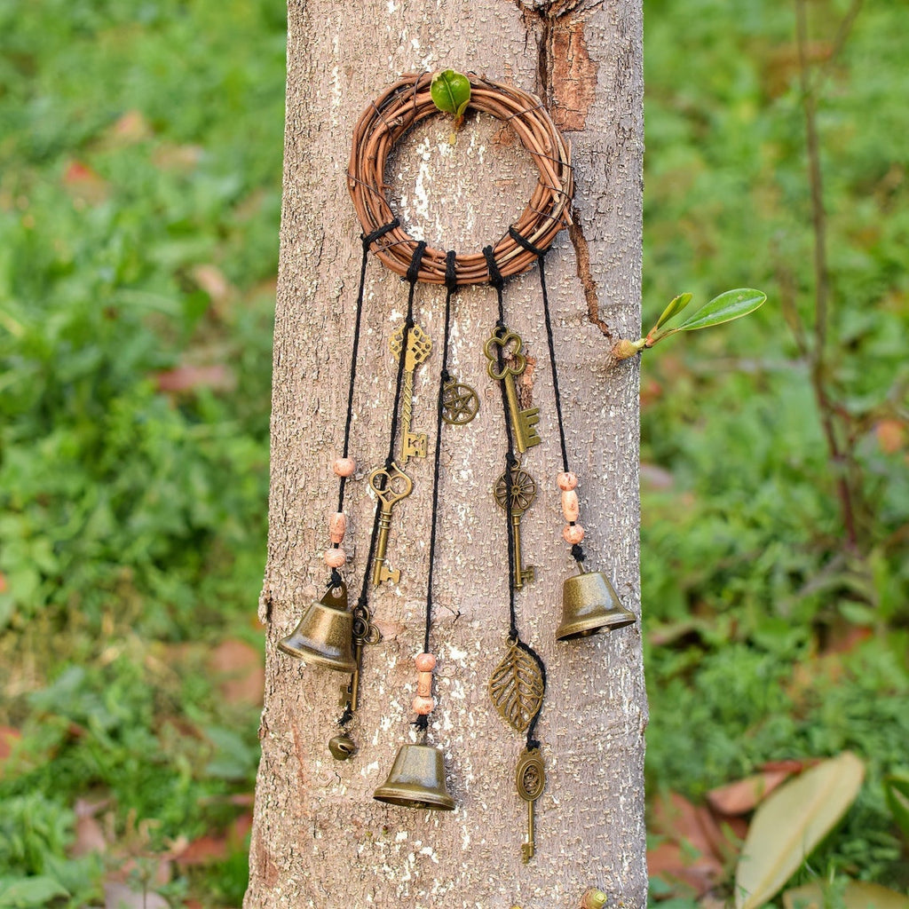 Front Door Hanging Bells, Witch Door Hanging with Protection Bells, Door on Bell, Home Protection Gift, Spirit Protection, Housewarming Gift