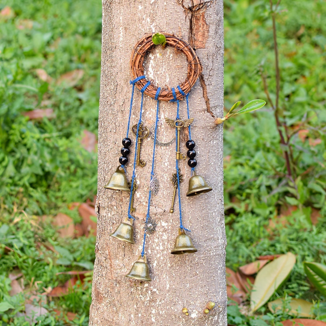 Front Door Hanging Bells, Witch Door Hanging with Protection Bells, Door on Bell, Home Protection Gift, Spirit Protection, Housewarming Gift
