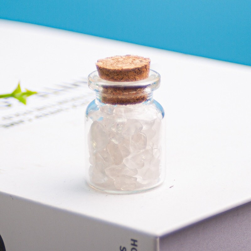 Bottle of Crystal Shards, Natural Crystal Chips, Wishing Jar, Fairy Jar, Healing Crystals, Spirituality, Chakra Crystals, Metaphysical Stone