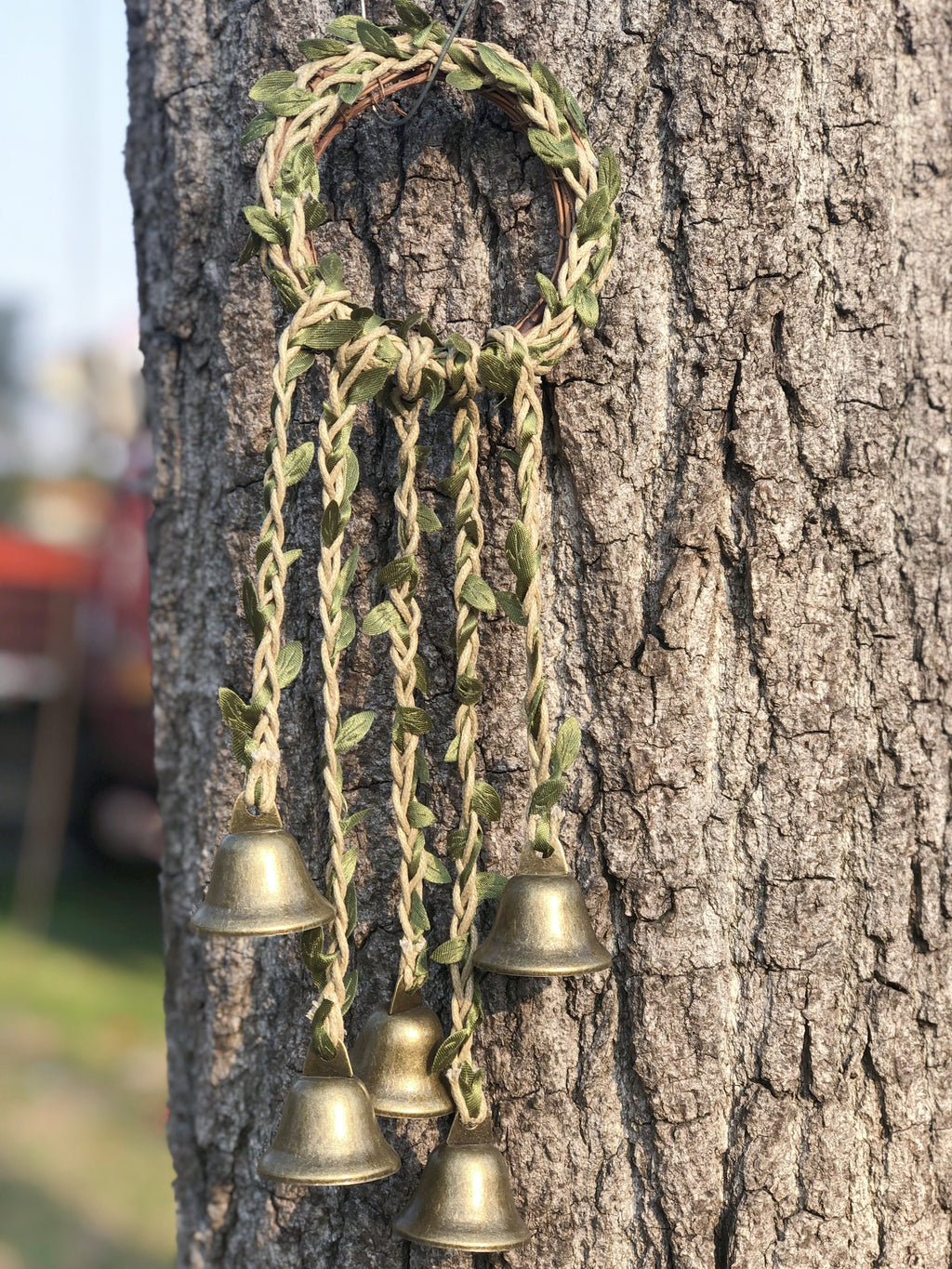 Hanging Witch's Bells, Spiritual Bells, Hanger Wiccan Wind Chimes,