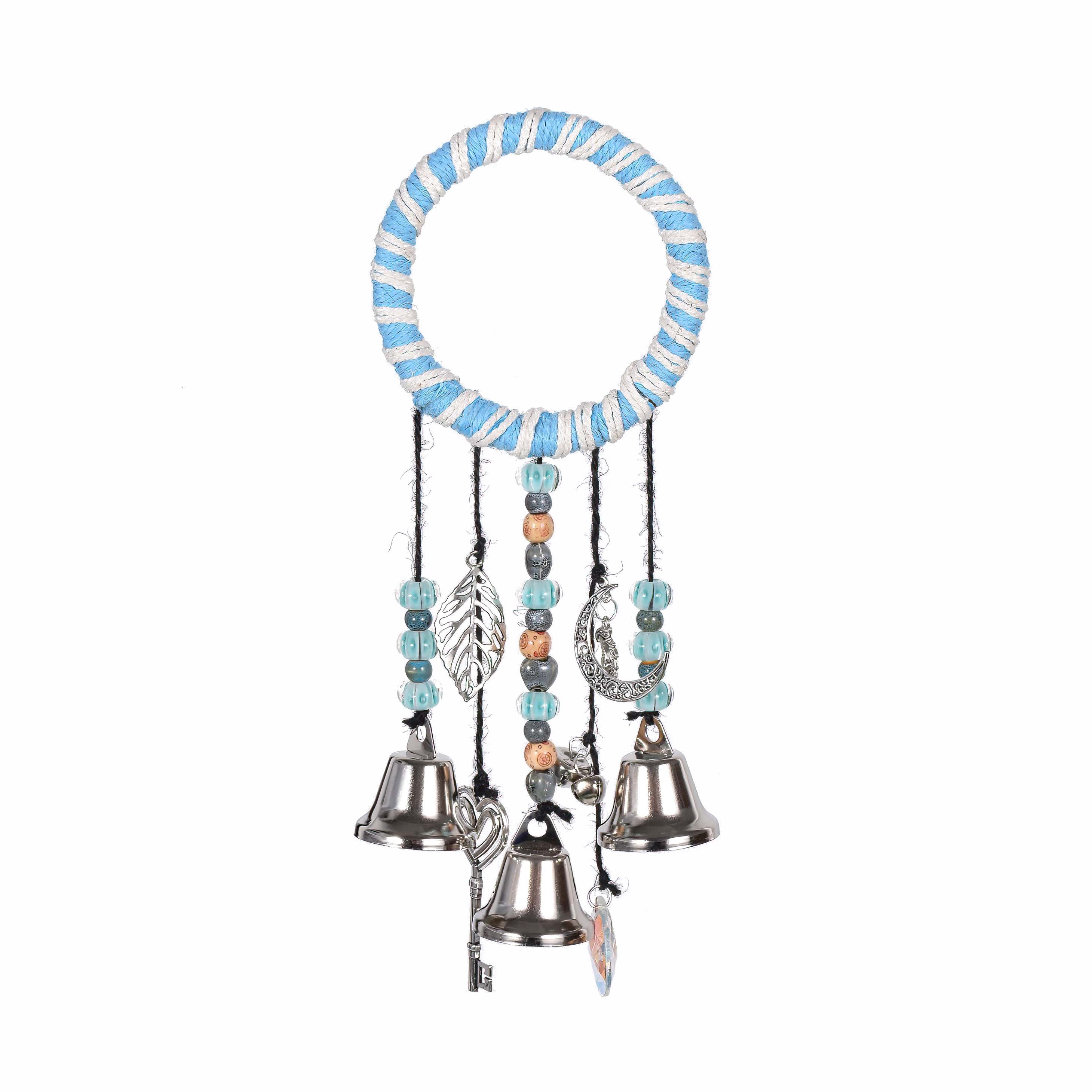 Blue Witch Bell, Witch Bells for Door Protections, Witch Bells for Door Hanging, Wreath Wind Chimes, Door Hanger, Mother Day's Gift .