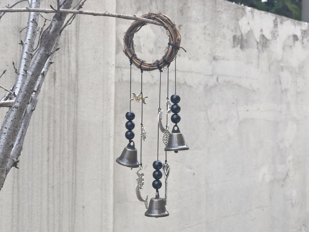 Front Door Protection Bells, Handmade Wicca Witch Bells, Witchy Things, Witch Bell, Witchcraft Supplies Housewarming Gifts, New Home Decor