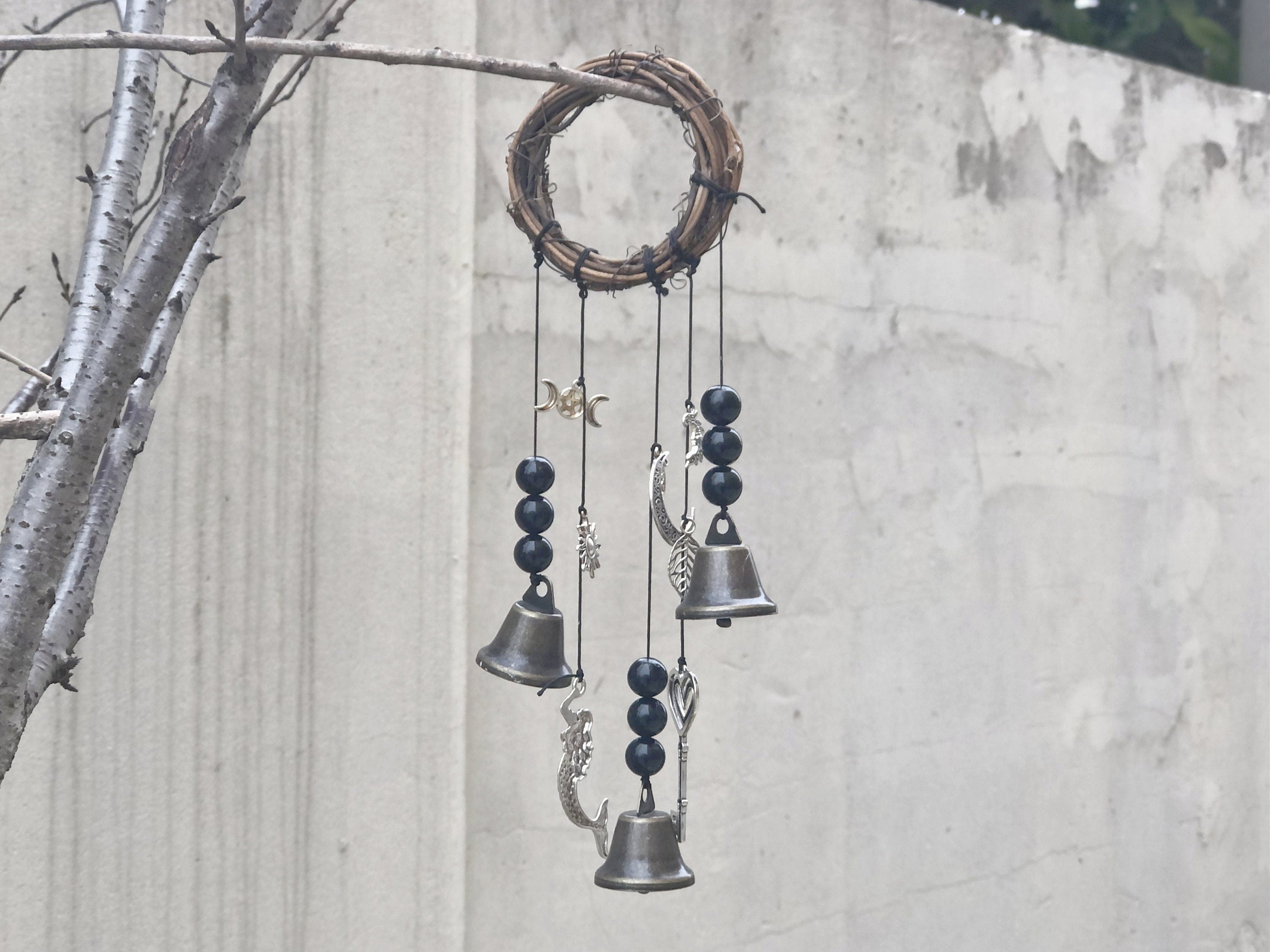 Front Door Protection Bells, Handmade Wicca Witch Bells, Witchy Things, Witch Bell, Witchcraft Supplies Housewarming Gifts, New Home Decor