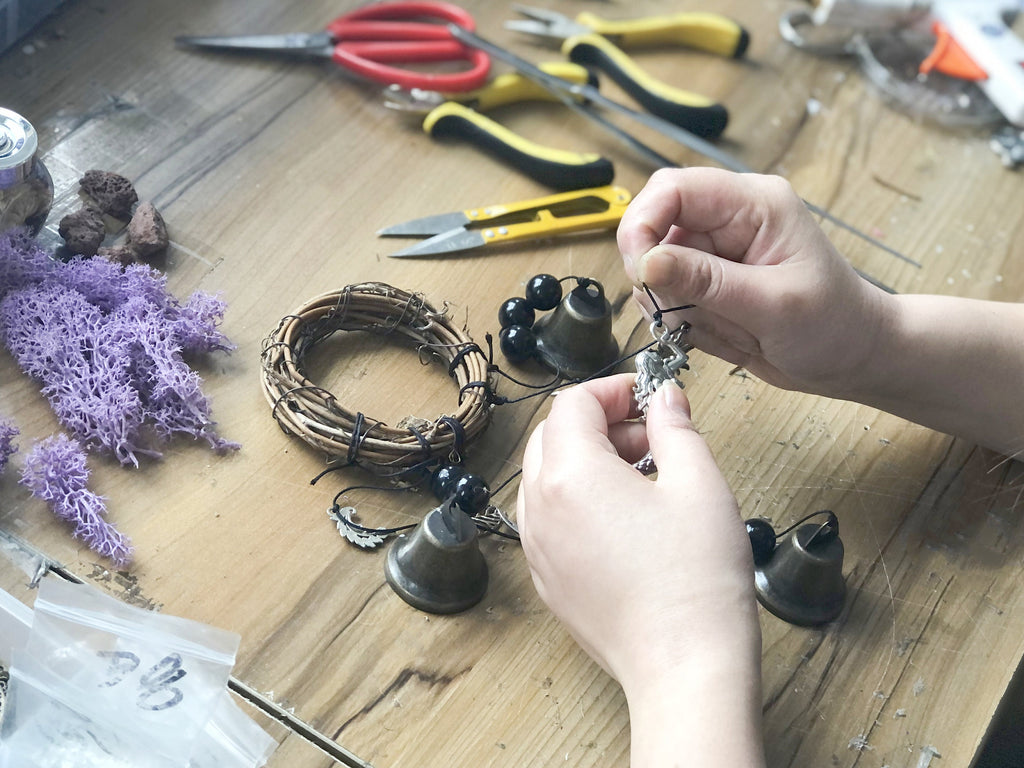 Front Door Protection Bells, Handmade Wicca Witch Bells, Witchy Things, Witch Bell, Witchcraft Supplies Housewarming Gifts, New Home Decor