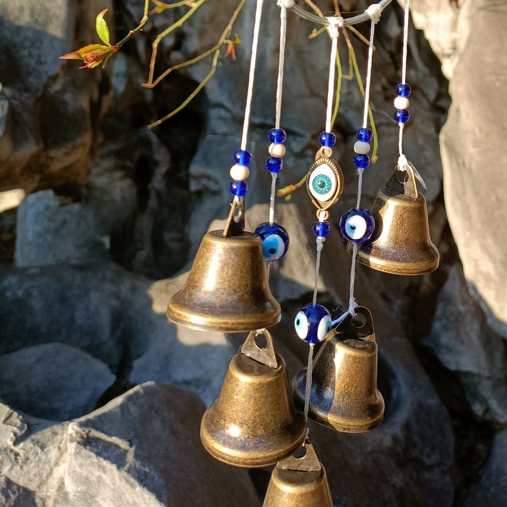 Wreath Witch Bells, Hanging Bell for Temple, Hanging Bells for Door, Witch Bells, Witchy Decor Wall Art, Dream Catcher