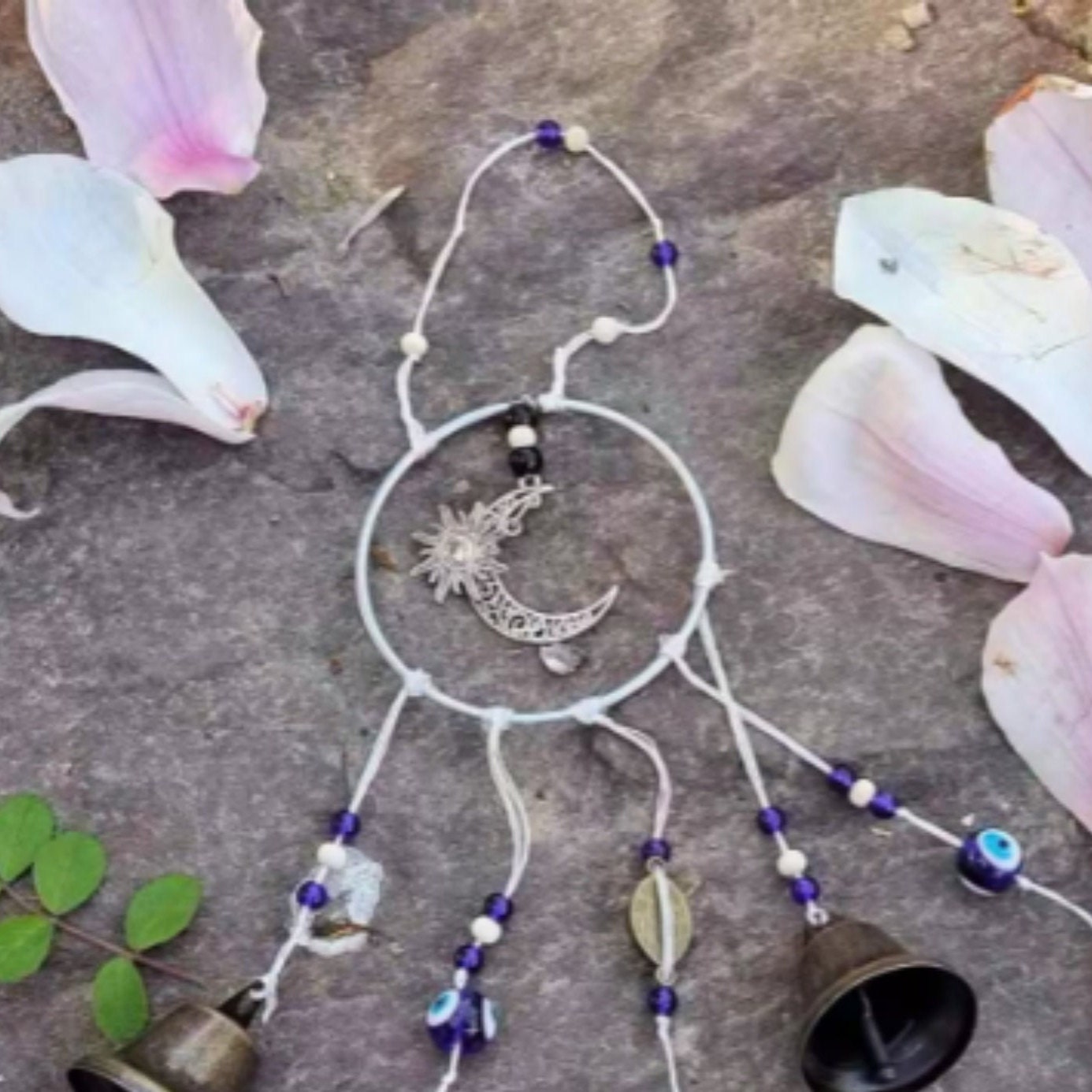 Wreath Witch Bells, Hanging Bell for Temple, Hanging Bells for Door, Witch Bells, Witchy Decor Wall Art, Dream Catcher