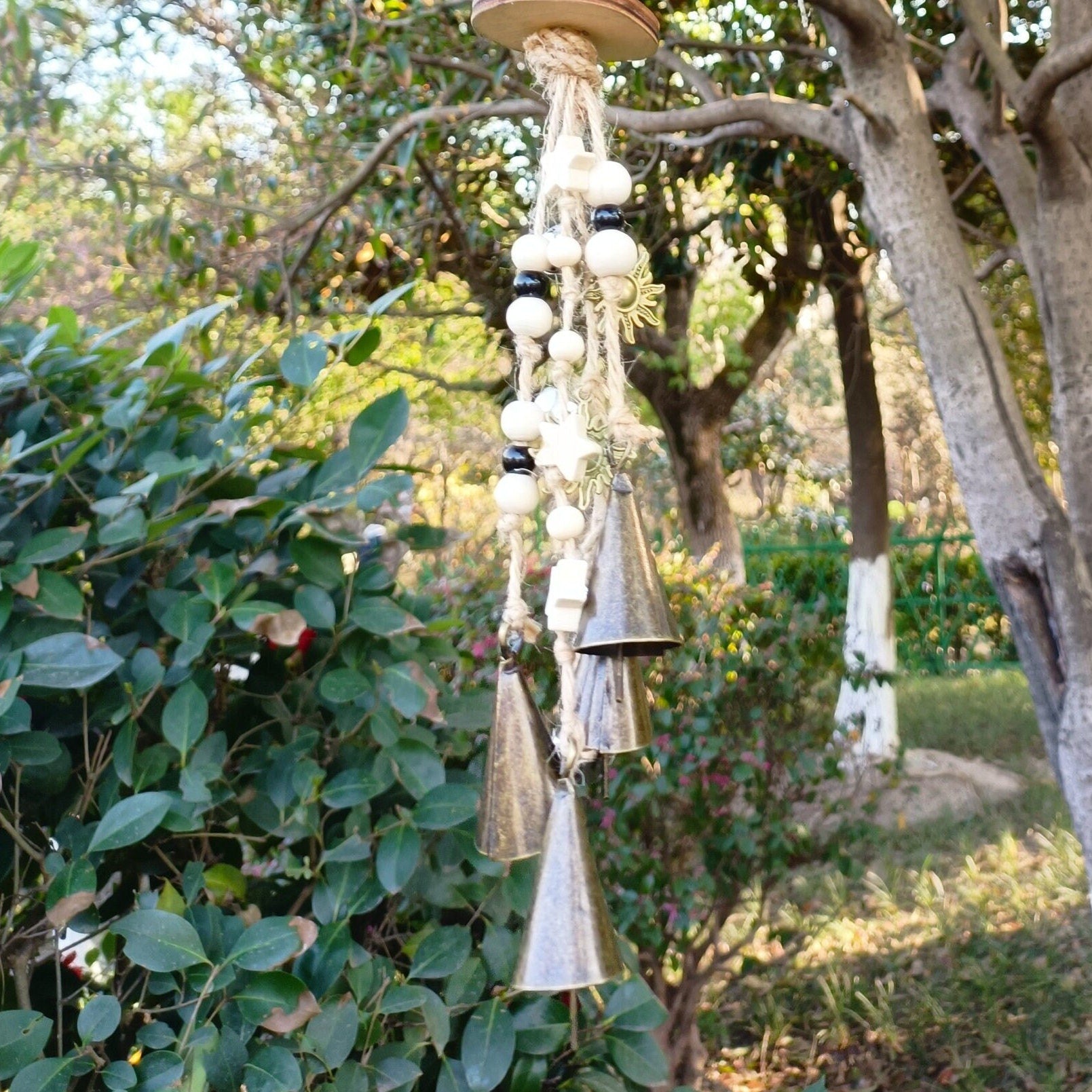 Witches Bells, Hanging Bells on The Rope, Hanging Bells for Wreath, Witch Bells for Door Knob, Wall \Kitchen Decoration