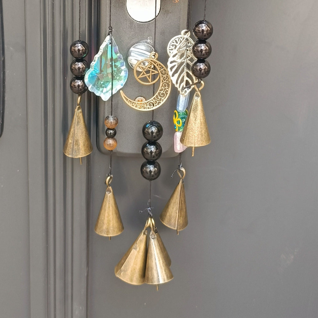 Hanging Bells for Door Protection, Handmade Witch Bells, Witchy Decor
