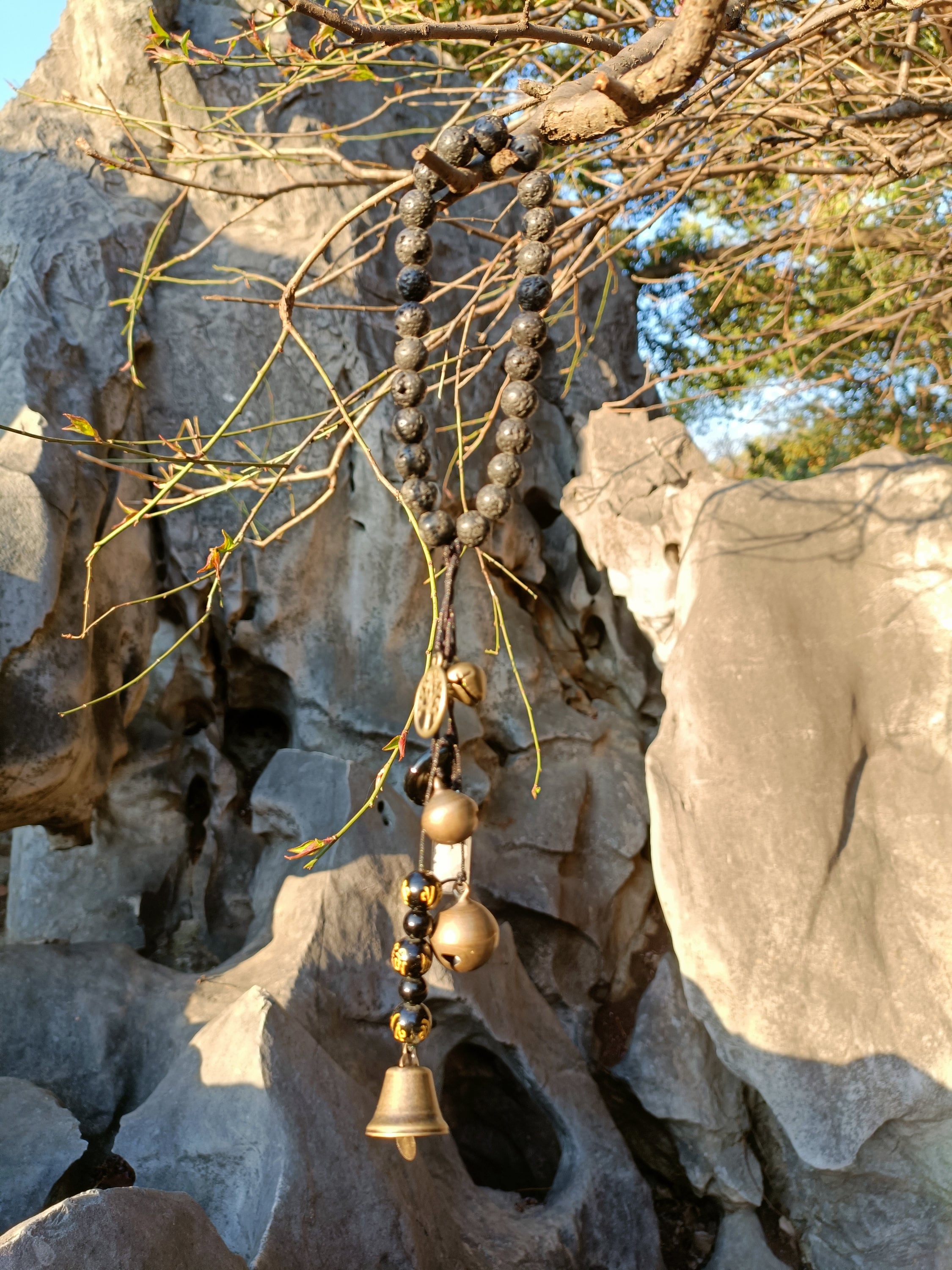 Black Witches Bells, Hanging Bells for Door, Hanging Bells for Protection, Witchy Decor Wall Art, Witchy Gifts for Women Aesthetic