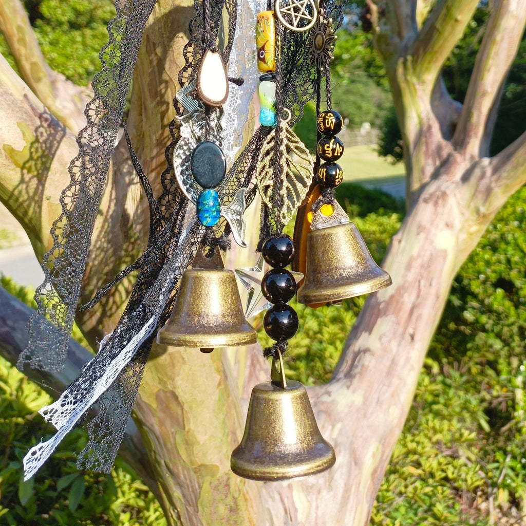 With Bells, Witch Bells for Protection, Wind Chime, Wicaan Decor, Witch Craft, Gifts for Patient