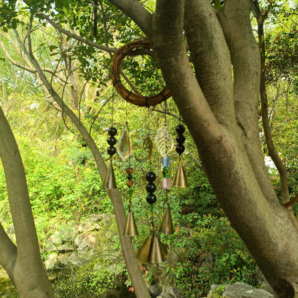 Hanging Bells for Door Protection, Handmade Witch Bells, Witchy Decor