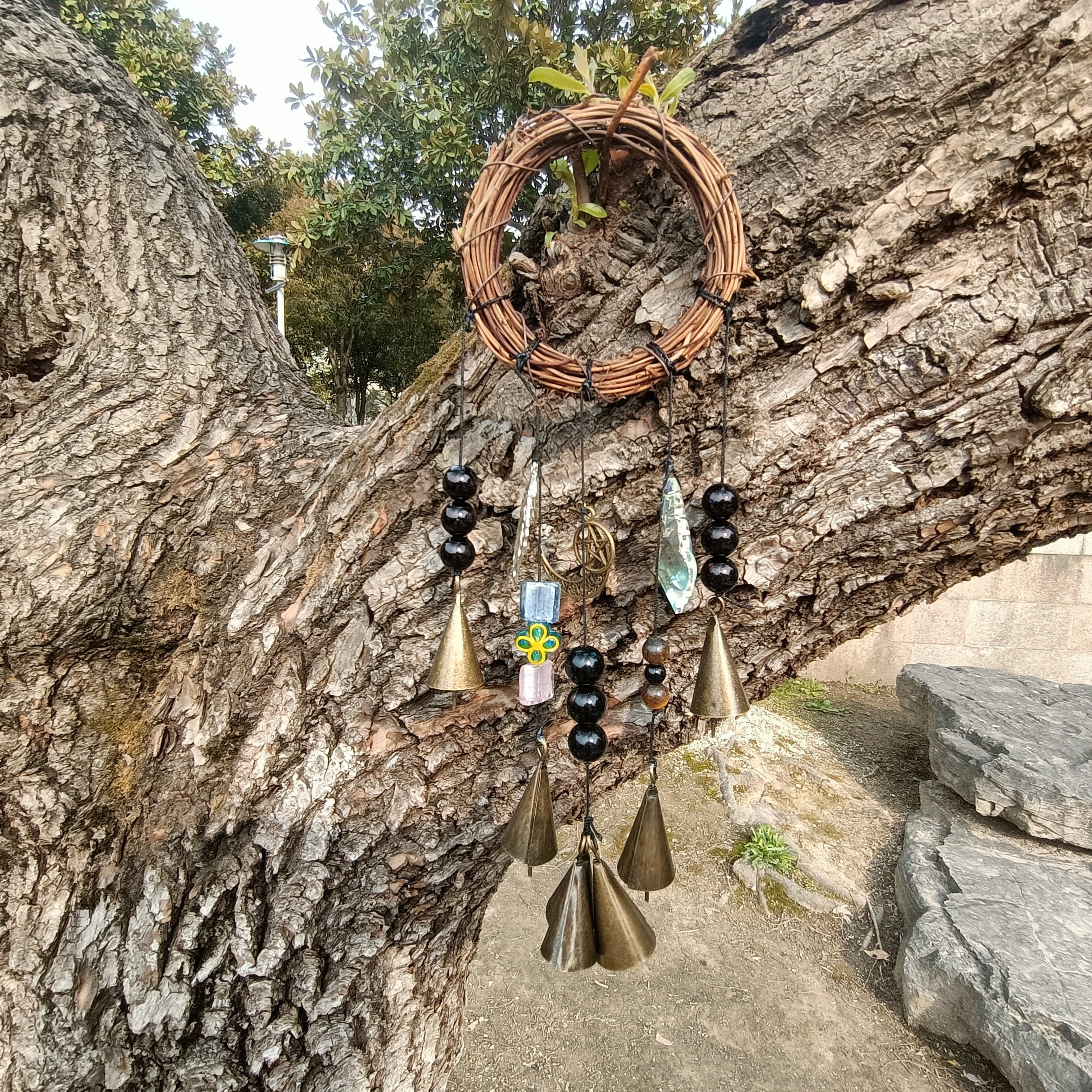 Hanging Bells for Door Protection, Handmade Witch Bells, Witchy Decor