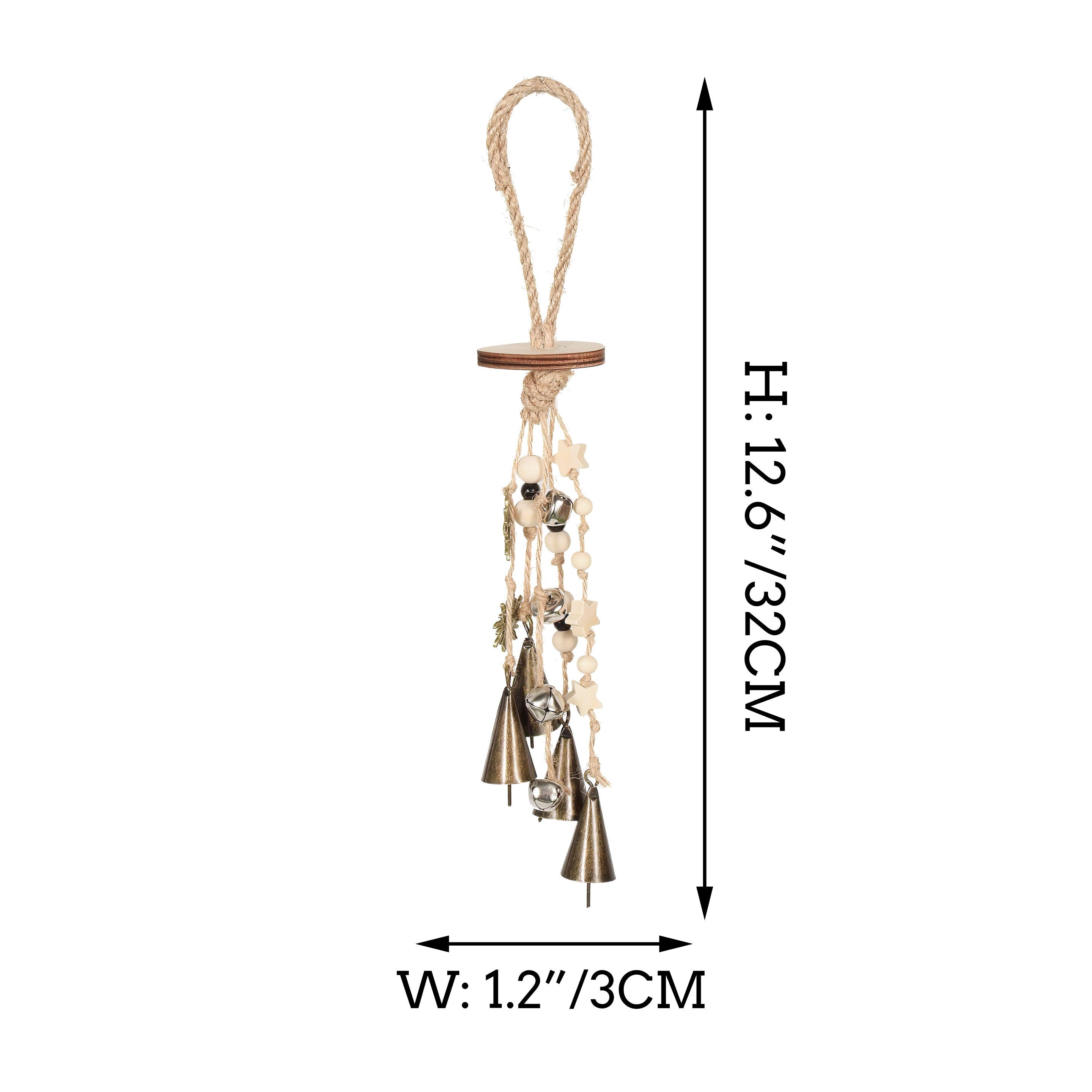 Witches Bells, Hanging Bells on The Rope, Hanging Bells for Wreath, Witch Bells for Door Knob, Wall \Kitchen Decoration