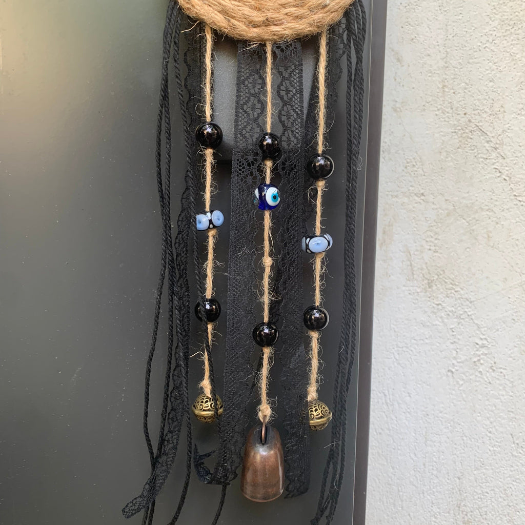 Witch Bells Wreath , Witch Bells Protection, Hanging bells for gardening, Window Decorations-Altar Bells, Wicca gifts