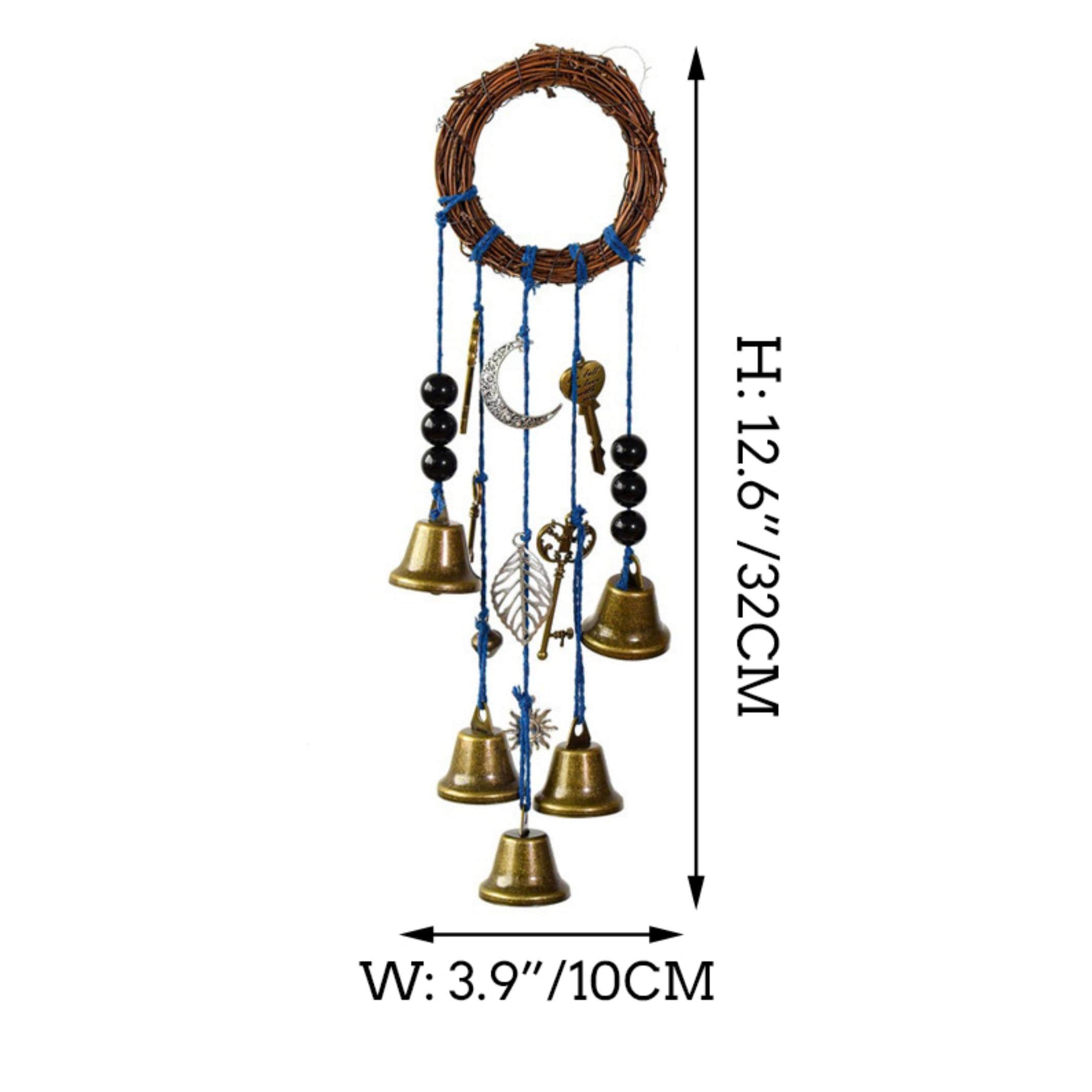 Front Door Hanging Bells, Witch Door Hanging with Protection Bells, Door on Bell, Home Protection Gift, Spirit Protection, Housewarming Gift