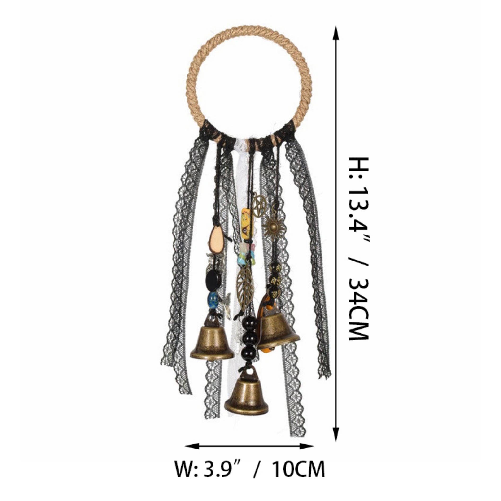 With Bells, Witch Bells for Protection, Wind Chime, Wicaan Decor, Witch Craft, Gifts for Patient