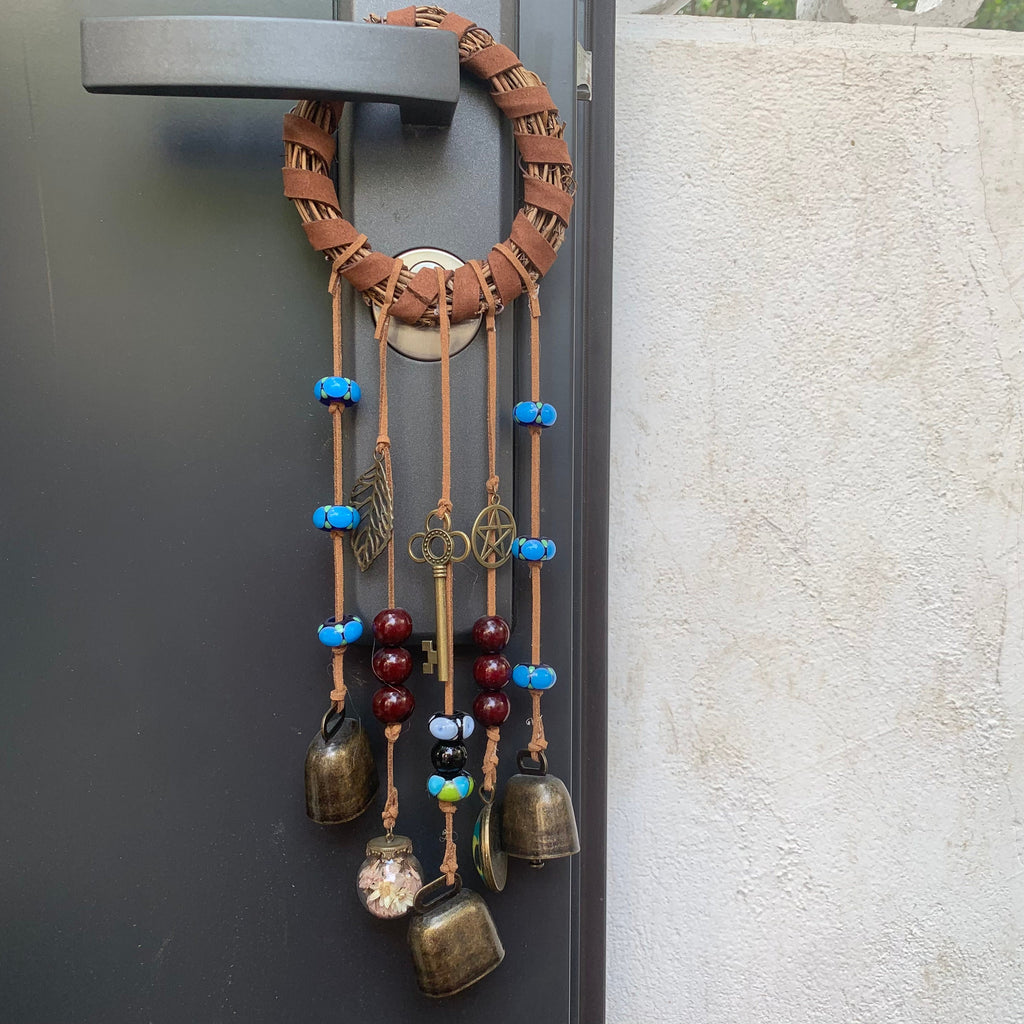Bells Hanging for Front Door, Witch Bells, Protection Bells, Banish Negativity, Witchy Decor, Handmade New Home Gifts