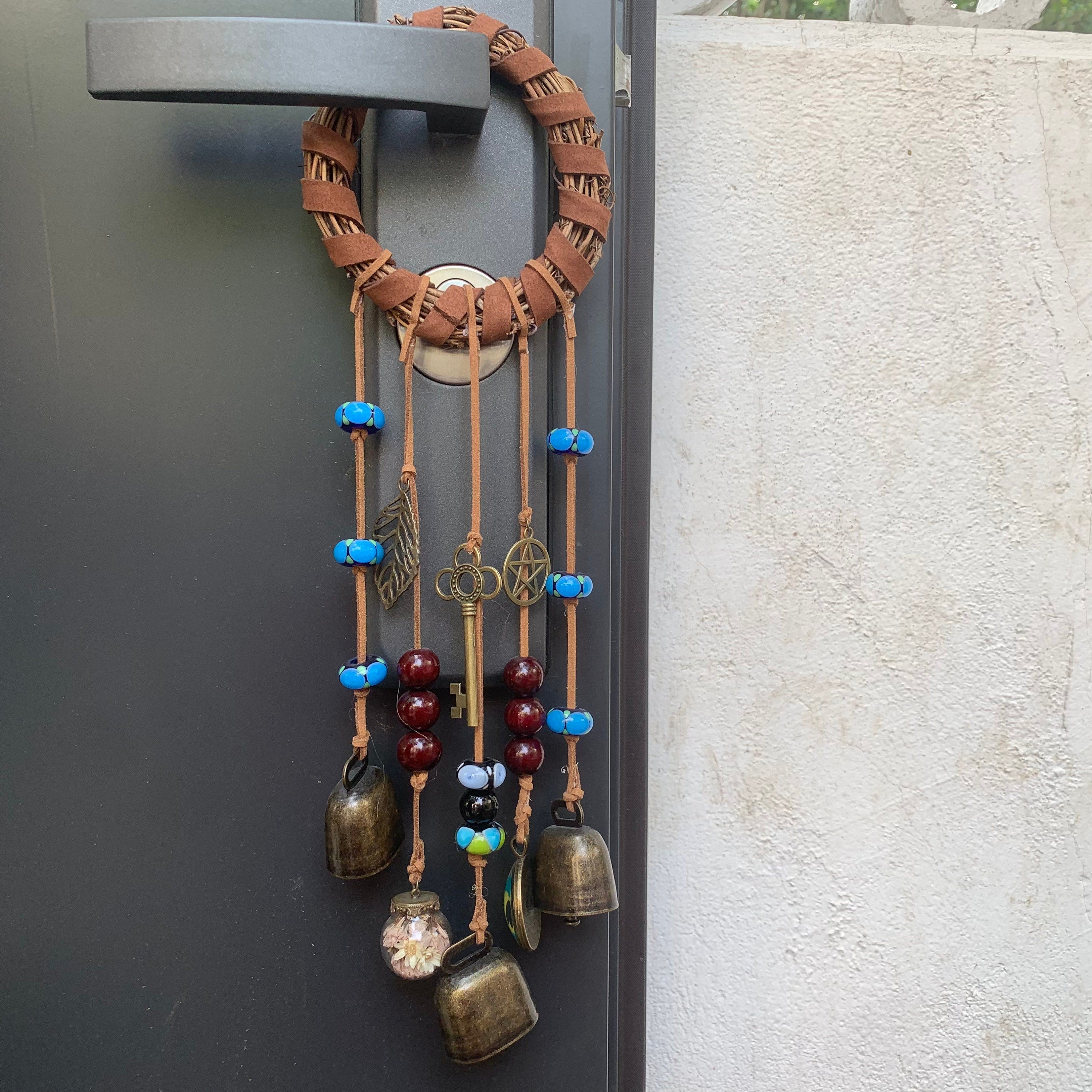 Bells Hanging for Front Door, Witch Bells, Protection Bells, Banish Negativity, Witchy Decor, Handmade New Home Gifts