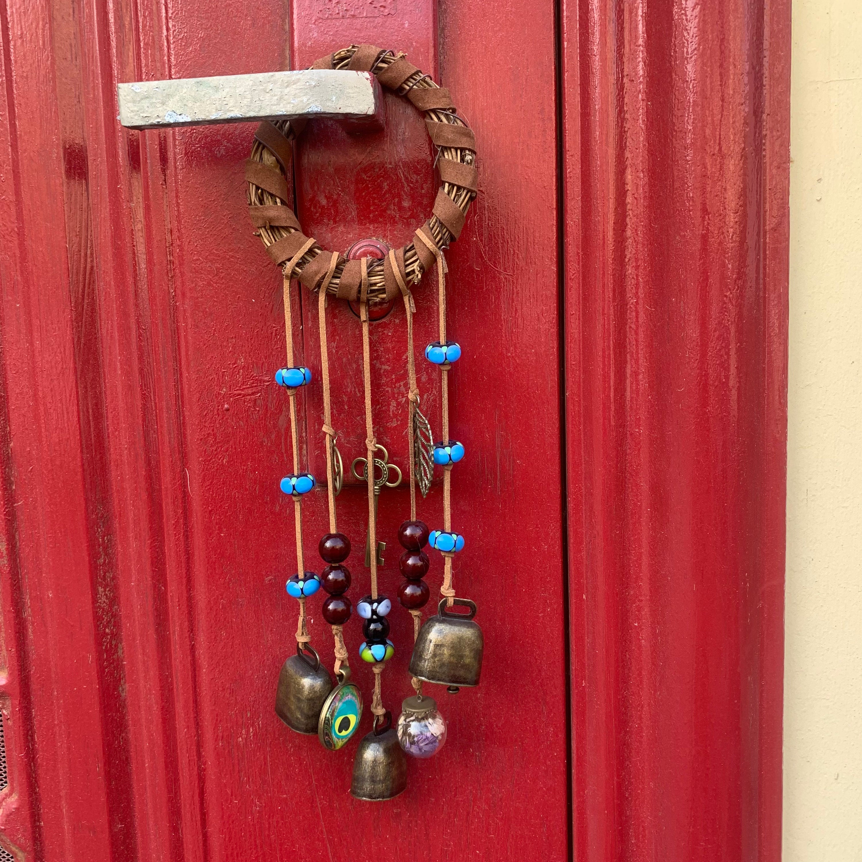 Bells Hanging for Front Door, Witch Bells, Protection Bells, Banish Negativity, Witchy Decor, Handmade New Home Gifts